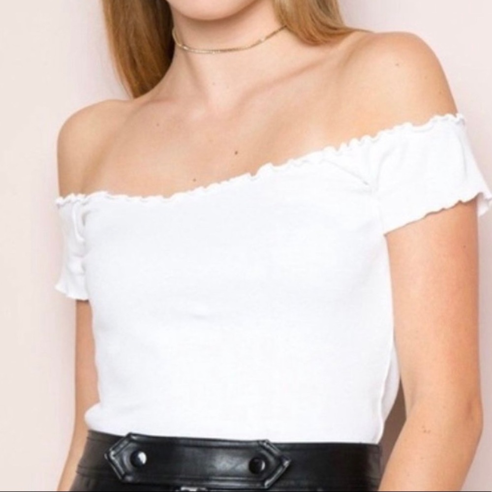 off the shoulder Brandy Top